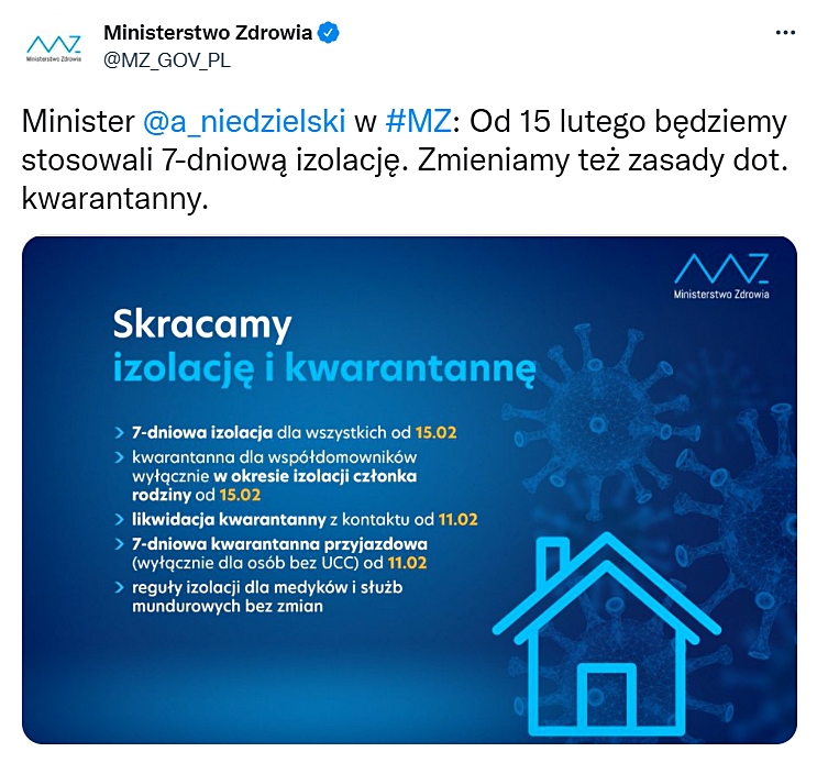 Скріншот з Твітера Міністерства здоров'я