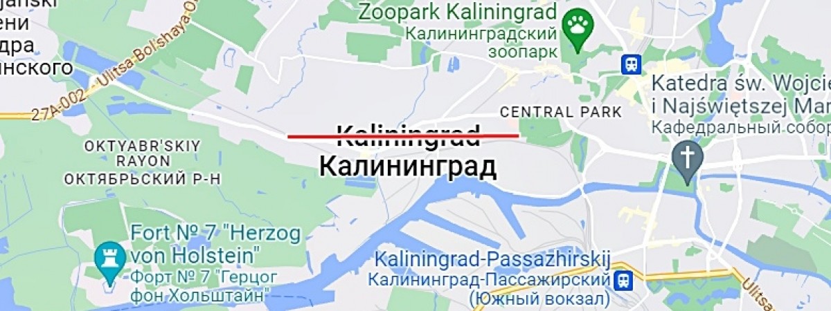 У Польщі змінили назви Калінінграда та Калінінградської області