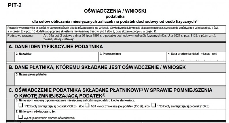 Заява PIT-2 для вищої зарплати на руки. Хто і як може подати її роботодавцю в 2024 році