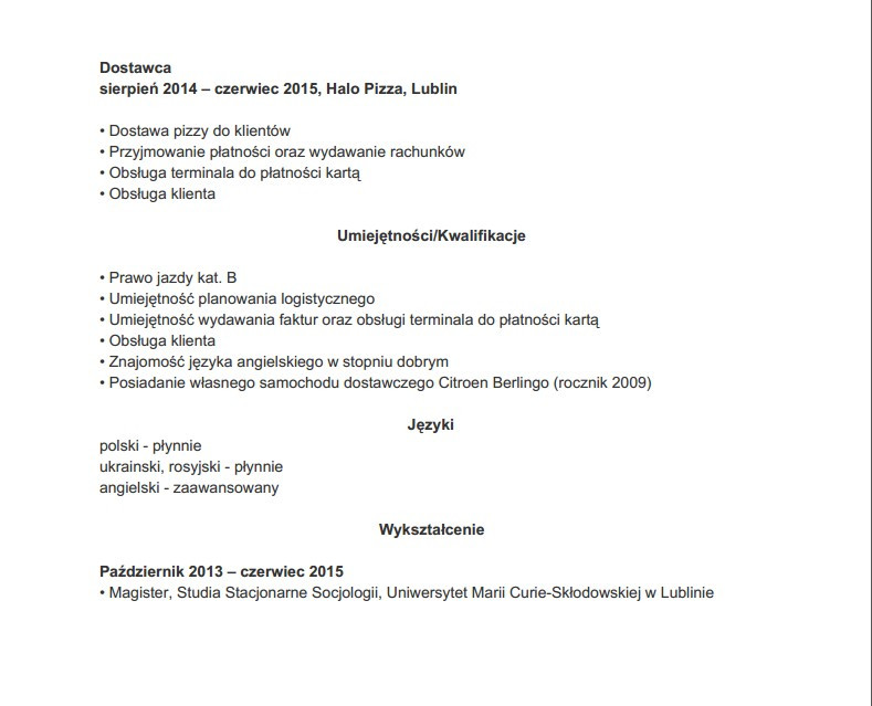 CV